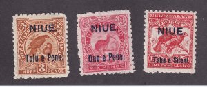 Niue Scott # 10 - 13 VF mint previously hinged nice colors scv $ 66 ! see pic !