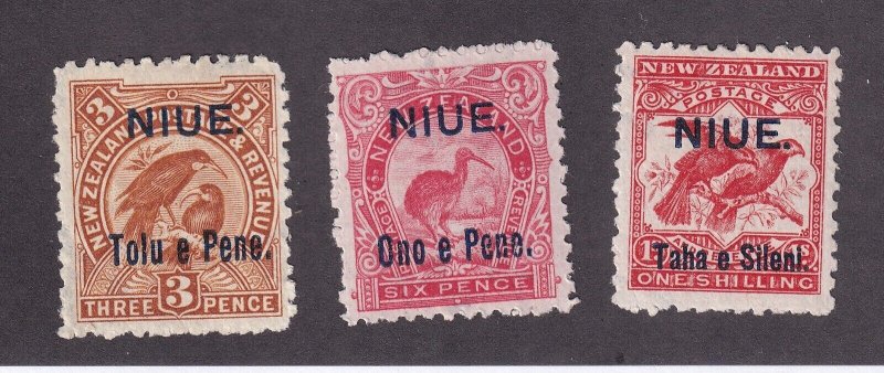 Niue Scott # 10 - 13 VF mint previously hinged nice colors scv $ 66 ! see pic !