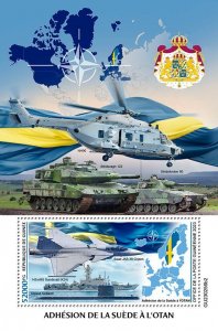 GUINEA - 2023 - NATO, Sweden - Perf Souv Sheet #2 - Mint Never Hinged