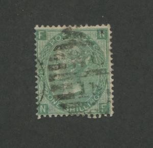 1865 Great Britain United Kingdom Queen Victoria 1 Shilling Postage Stamp #48
