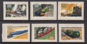 Australia 1330-1335 Trains MNH VF