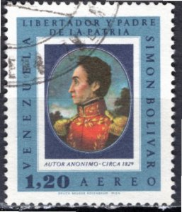 Venezuela 1967; Sc. # C971; Used Single Stamp