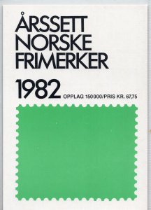 NORWAY 1982 YEAR SET OF 24 STAMPS IN BOOK MNH