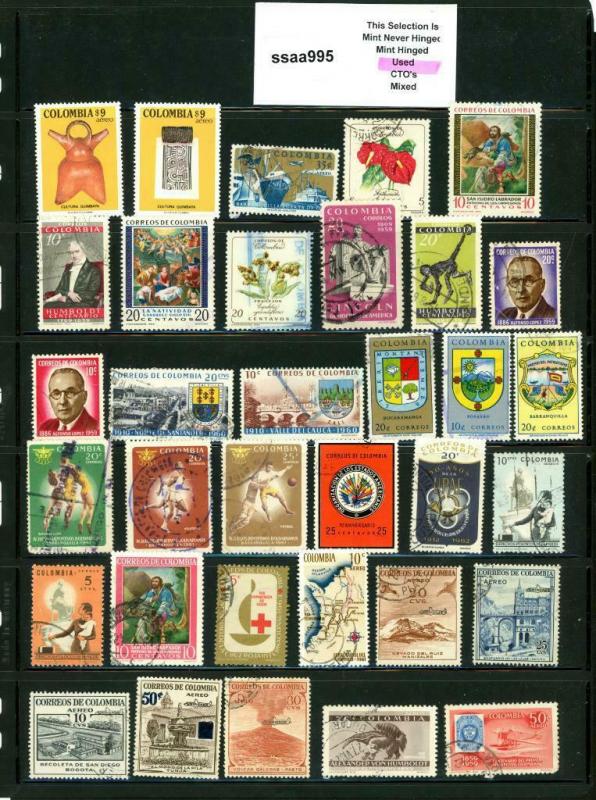 PKStamps - ssaa995 - Colombia - Mini Lot - Check Out Image