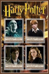Stamps. Cinema. Harry Potter  2022 year 1+1 sheets perforated  Guinea Bissau