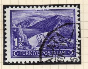 Turkey 1942-43 Early Issue Fine Used 1.5k. 112191