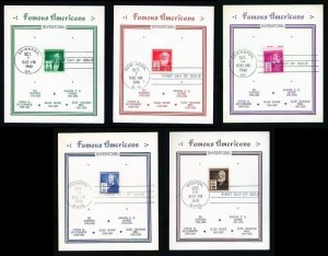 #889 to 893 First Day Maxi Card Covers with Ferryman cachet dated 1940