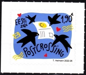 ESTONIA 2022-21 Postcrossing, Mint Adhesive