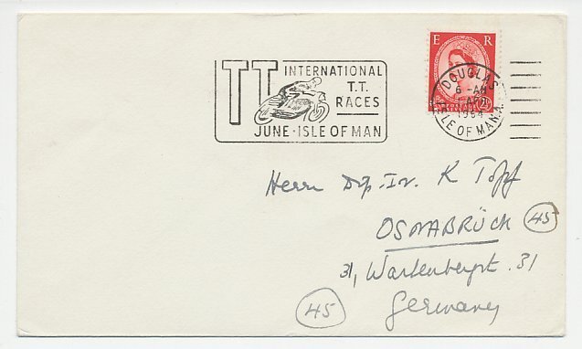 Cover / Postmark Isle of Man 1964 TT Races - Motor Race