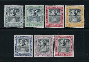 BARBADOS SCOTT #102-108 1906 NELSON MONUMENT WMK 1 - MINT LIGHT HINGED