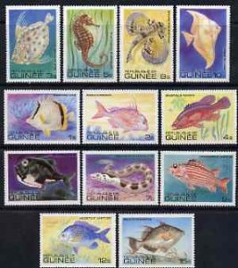 GUINEA - 1980 - Fishes - Perf 12v Set - Mint Never Hinged
