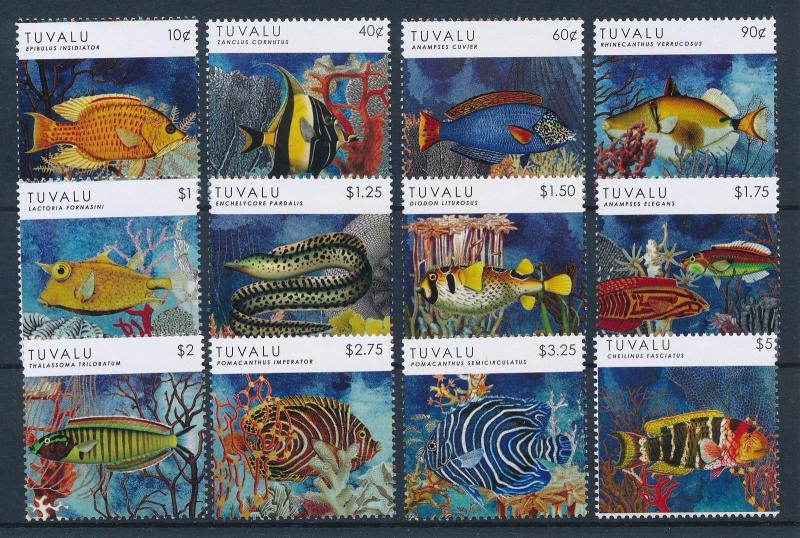 [27673] Tuvalu 2012 Marine Life Fish MNH