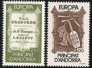 Andorra-French 337-38 MNH 1985 Europa