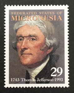 Micronesia 1993 #172, Thomas Jefferson, MNH.