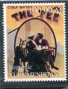 Turkmenistan 1999 GOLF Trough The Ages 1 value Perforated MInt (NH)