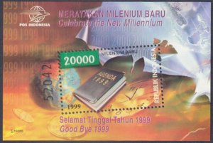 INDONESIA - 1999 NEW MILLENNIUM - SOUVENIR SHEET MINT NH