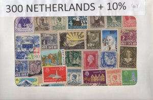 A Nice Selection Of 300 Mixed Condition Stamps From Netherlands.  #02 NETH300a