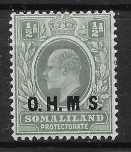 SOMALILAND SGO10a 1904 a DULL GREEN & GREEN NO STOP AFTER M MTD MINT