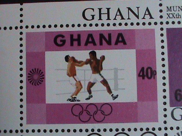GHANA STAMP-1972-SC#458a 20TH OLYMPIC GAMES MUNICH'72 STAMP S/S VERY FINE