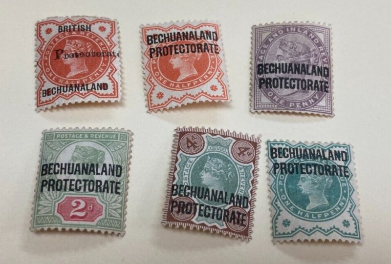 KAPPYSSTAMPS BECHUANALAND PROTECTORATE #2,69,70,71,73,75  MINT HINGED  GS1744