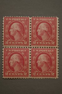 United States #540 2 Cent Washington Block of  Four MNH