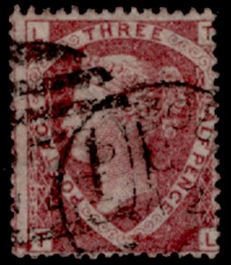 GB QV SG52, 1½d lake-red plate 3, USED. Cat £75. TL