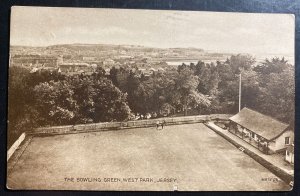 1929 London England RPPC Postcard Cover to Gibraltar Bowling Green West Park