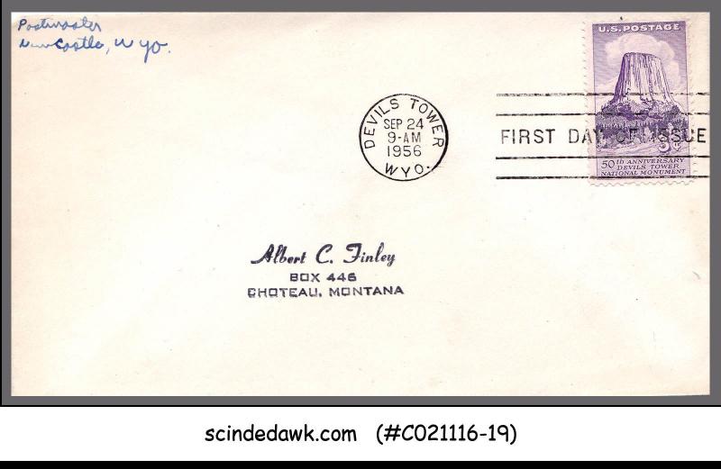 UNITED STATES - 1956 50th ANNIVERSARY OF DEVILS TOWER NATIONAL MONUMENT FDC