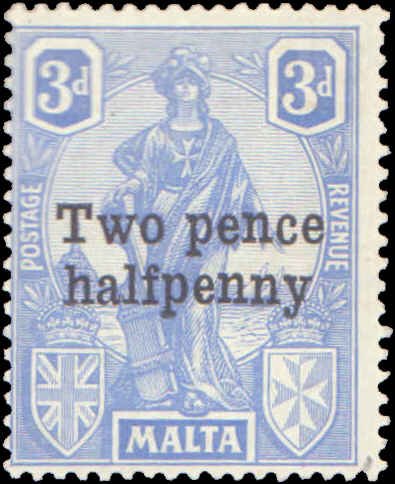 Malta #115, Complete Set, 1925, Hinged
