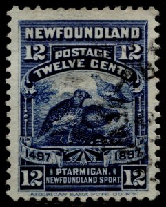 Newfoundland #69 Willow Ptarmigan Definitive Used - Has Pencil Mark