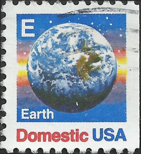 # 2282 USED E STAMP GLOBE