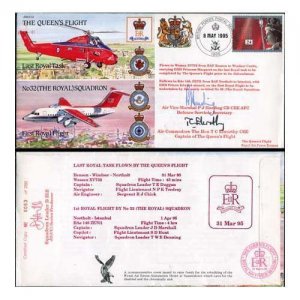 JS(CC)2d The Queens Flight Last Royal Tast Signed P.J Harding T.C Elworthy (A)