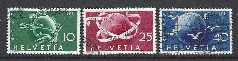 Switzerland 322-324  Complete Used SC:$7.75