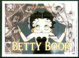 Mongolia 1999 Betty Boop perf souvenir sheet #1 unmounted...