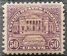 US  570 Mint OG 1922 50c lil Amphitheater CV $37.5 VF XF