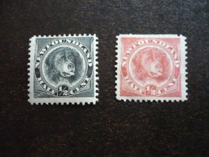 Stamps - Newfoundland - Scott# 56,58 - Mint Hinged Part Set of 2 Stamps