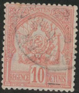 Tunis Tunisia Scott 14 used 1901 stamp 