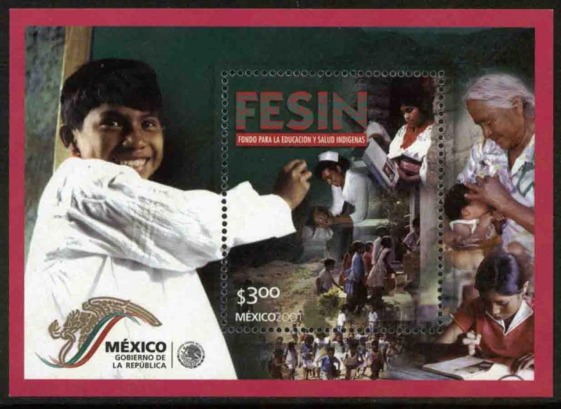 MEXICO 2246, Fund for Indigenous People Education. Souvenir Sheet. MINT, NH. FVF
