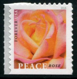 5280 US (50c) Peace Rose SA, MNH bklt sgl on original backing paper