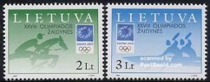 Lithuania 2004, Olympic Games Athens 2v, MNH