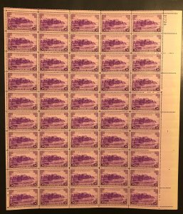 MALACK 801 3c Puerto Rico, Full Sheet, *STOCK PHOTO*..MORE.. stock801