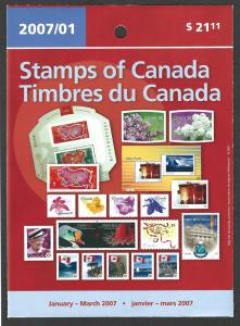 Canada MNH  Quarterly pack 2007 #1