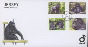 Jersey 1616-9 FDC cover Gorilla animal (2110 115)