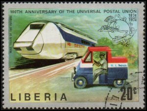 Liberia 667 - Cto - 20c Mail Train / Mail Truck (1974)