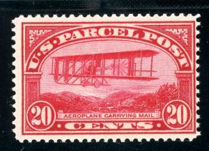 USAstamps Unused FVF US 1912 Parcel Post Mail Plane Scott Q8 OG MNH