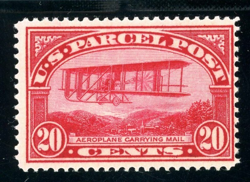 USAstamps Unused FVF US 1912 Parcel Post Mail Plane Scott Q8 OG MNH