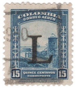 COLOMBIA 1950. AIRMAIL STAMP. SCOTT # C177. USED. # 6