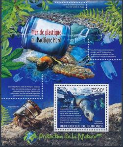 BURUNDI 2012 SHEET bur12415b TURTLES SEALS MARINE LIFE