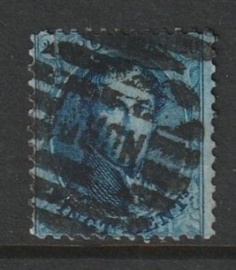 1863 Belgium - Sc 15 - used VF - 1 single - 12.5 - King Leopold I