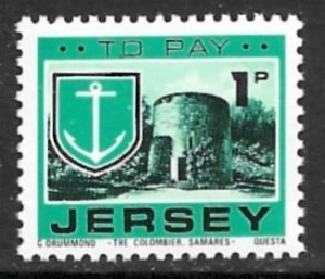 JERSEY 1978 1p POSTAGE DUE Sc J21 MNH